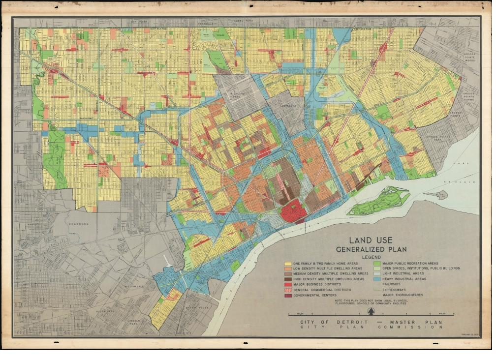 Detroit City Plan Commission 1950