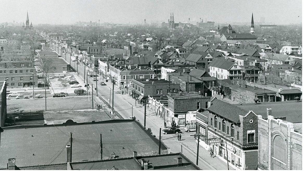 Aerial Black Bottom before demolition