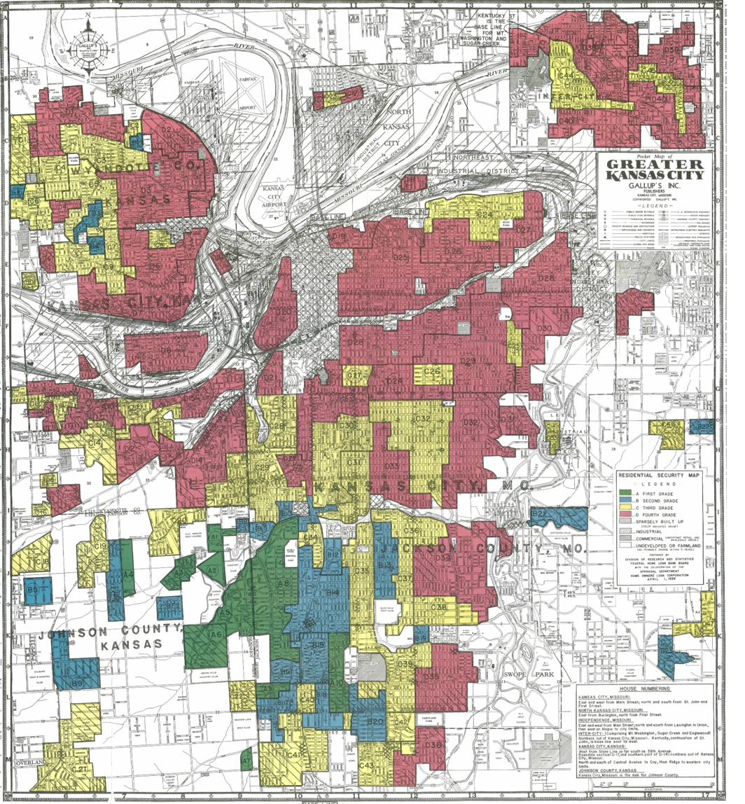 Atmospheric redlining map visualization